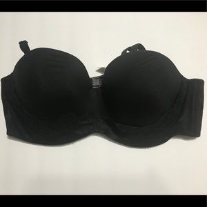 NWT Victoria’s Secret Black Strapless Bra